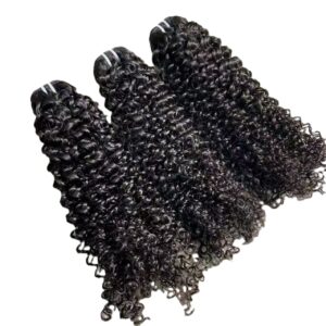 Natural Color Deep Curly Burmese Curly Bouncy Curly Hair Weft