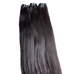 Double Drawn Silky Straight Natural Color Hair Weft